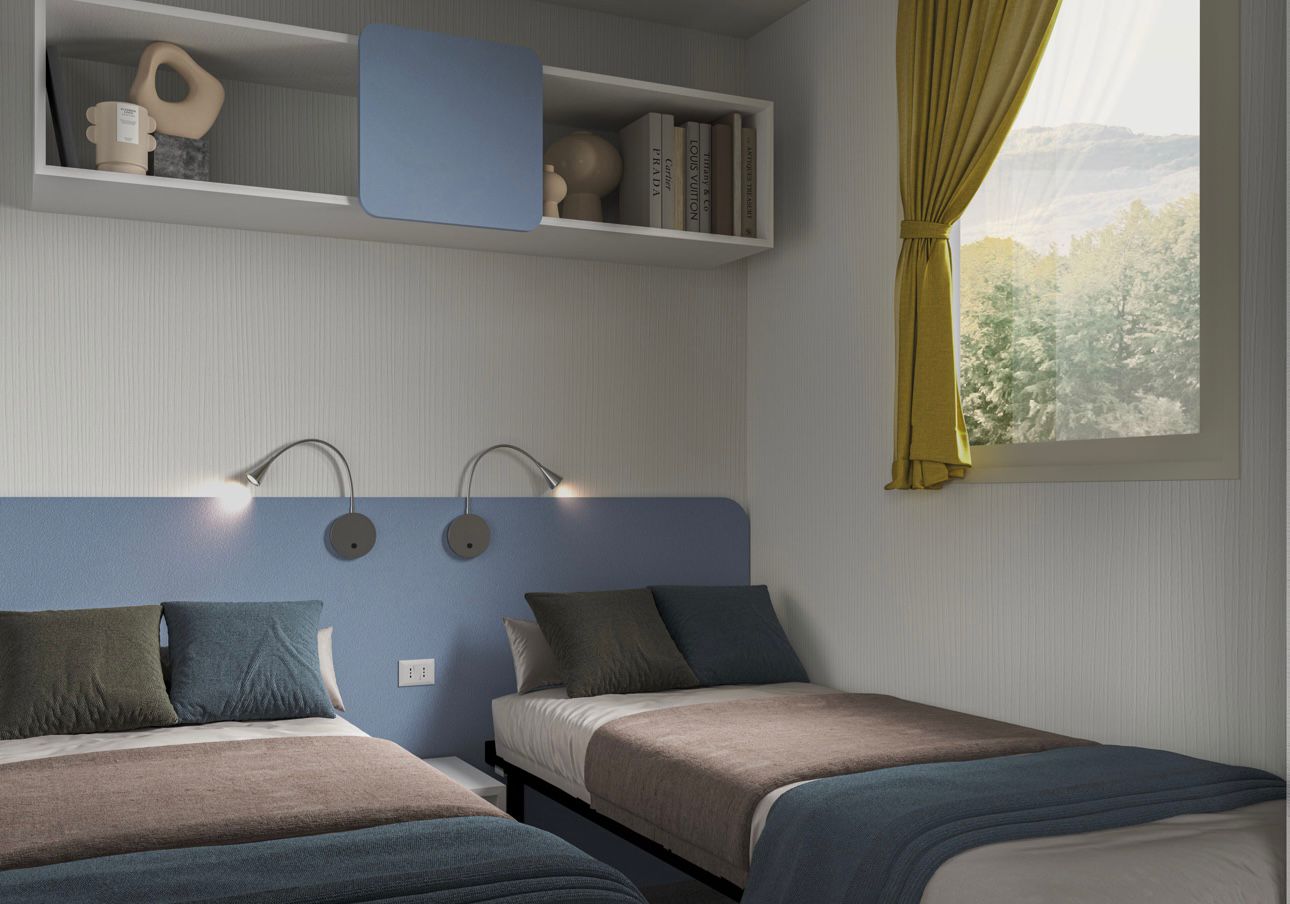 Mobilhome — camera con due letti singoli