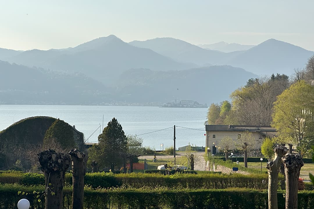 Vista del Lago d'Orta dal Camping BellaVista